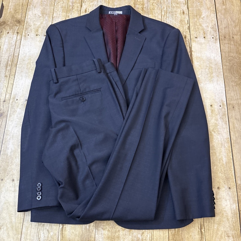 Express Photographer Suit Slim Fit Light Gray 36S 32W 29I